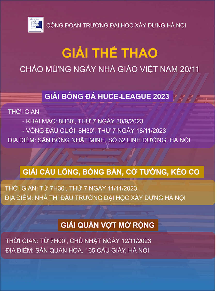 CÁC GIẢI THỂ THAO CBVC DIỄN RA TRONG THÁNG 11/2023